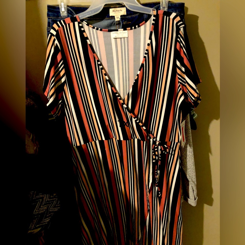 Brand new wrap dress multi colored